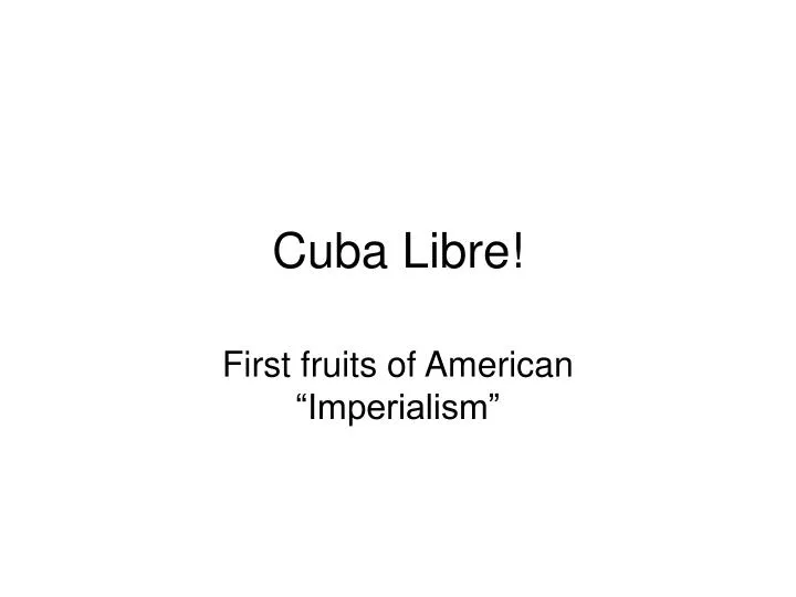 cuba libre