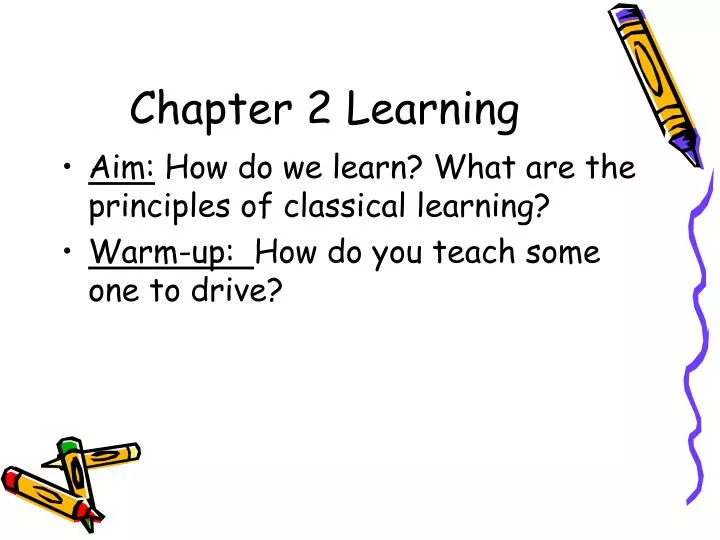 chapter 2 learning