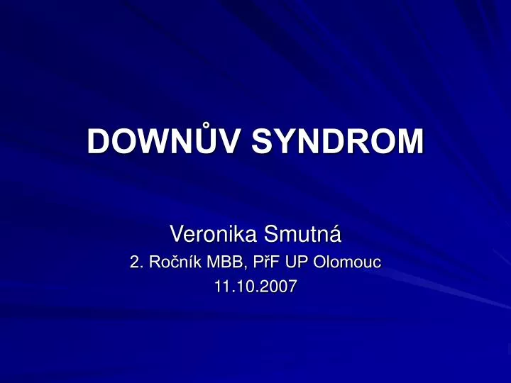 down v syndrom