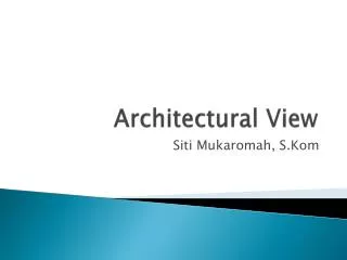 architectural view