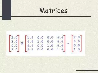 Matrices