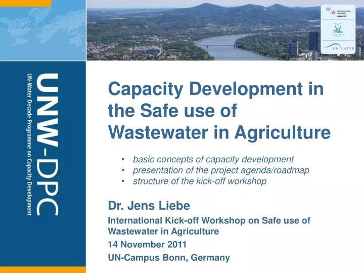 capacity development in the safe use of wastewater in agriculture