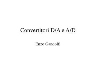 convertitori d a e a d