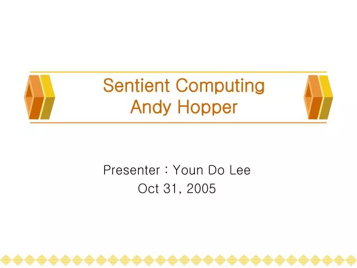 sentient computing andy hopper
