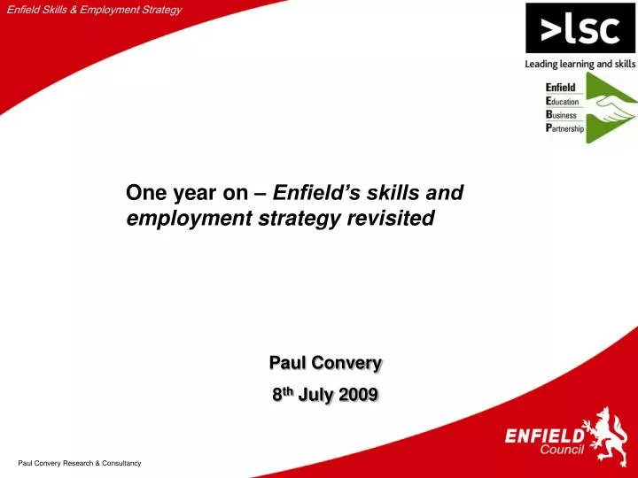 one year on enfield s skills and employment strategy revisited