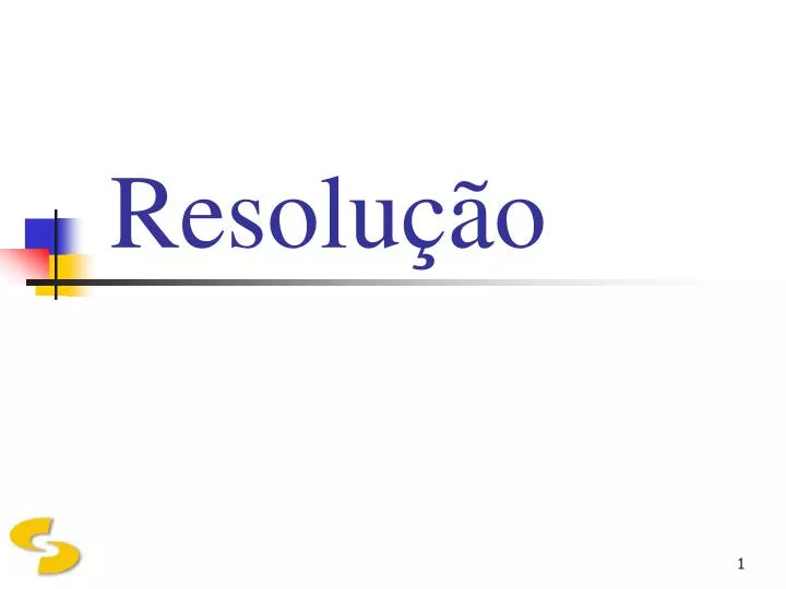 resolu o