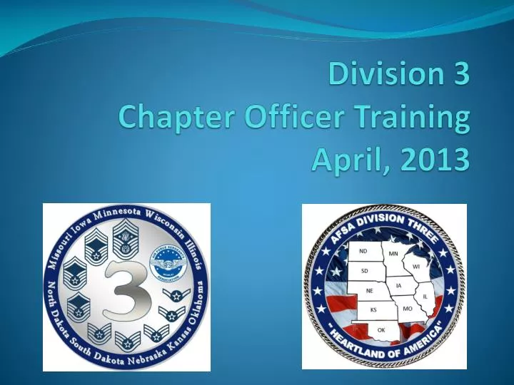 division 3 chapter officer training april 2013