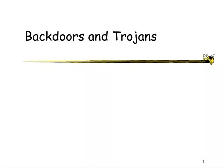 backdoors and trojans
