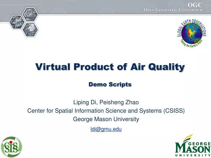 virtual product of air quality demo scripts