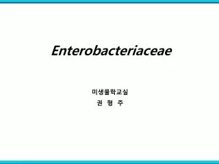 Enterobacteriaceae