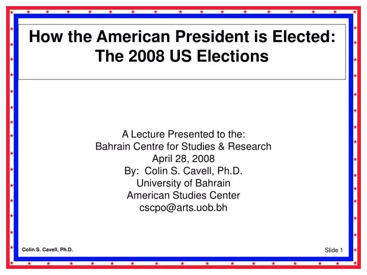 how the american president is elected the 2008 us elections