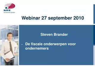 webinar 27 september 2010