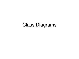 class diagrams