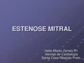 estenose mitral