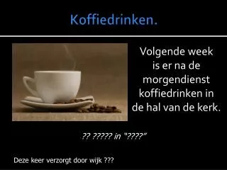 koffiedrinken