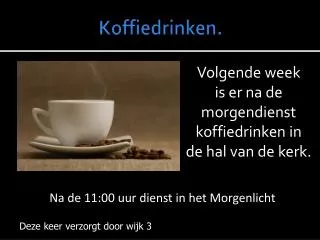 koffiedrinken