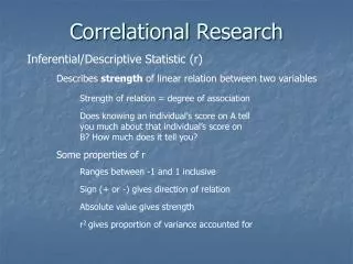 Correlational Research