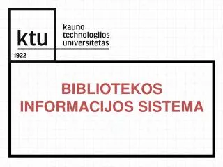 bibliotekos informacijos sistema