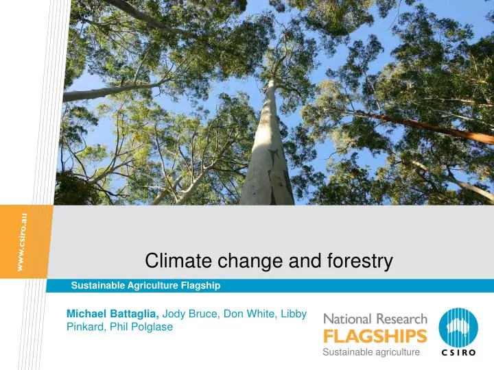 climate change and forestry