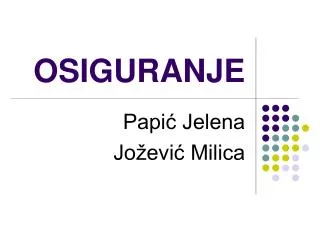 osiguranje