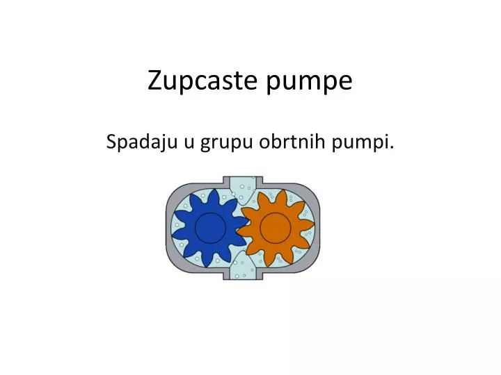 zupcaste pumpe