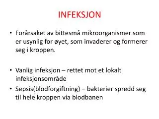 infeksjon