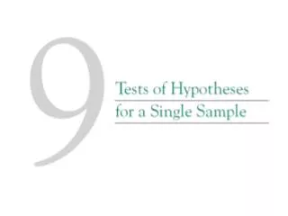 9-1 Hypothesis Testing