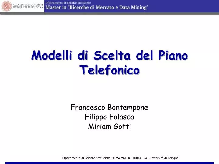 modelli di scelta del piano telefonico