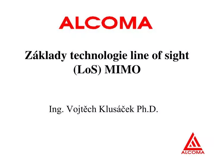 z klady technologie line of sight los mimo