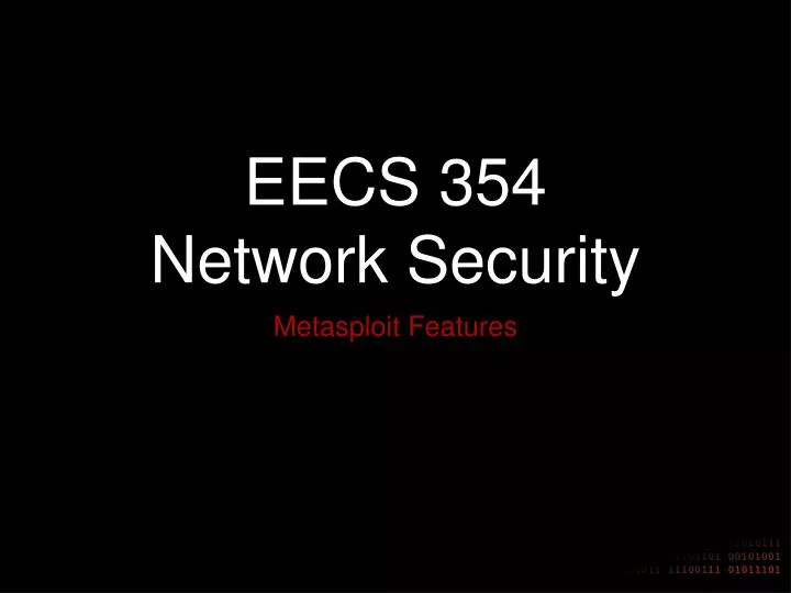 eecs 354 network security