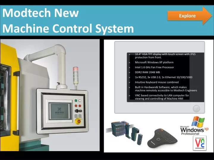 modtech new machine control system