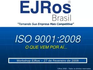 iso 9001 2008 o que vem por a