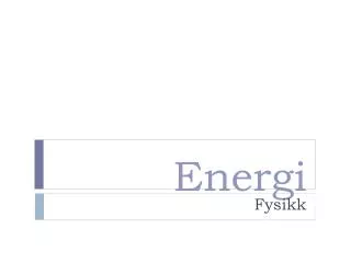 energi