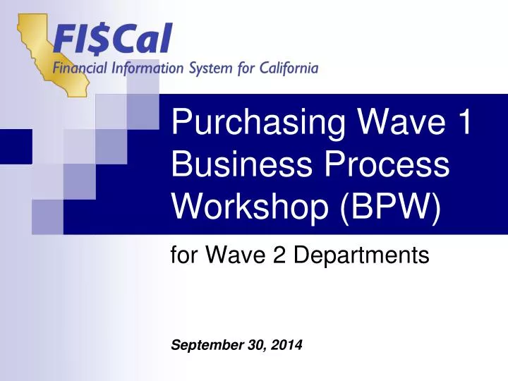 purchasing wave 1 business process workshop bpw