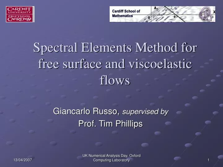 spectral elements method for free surface and viscoelastic flows