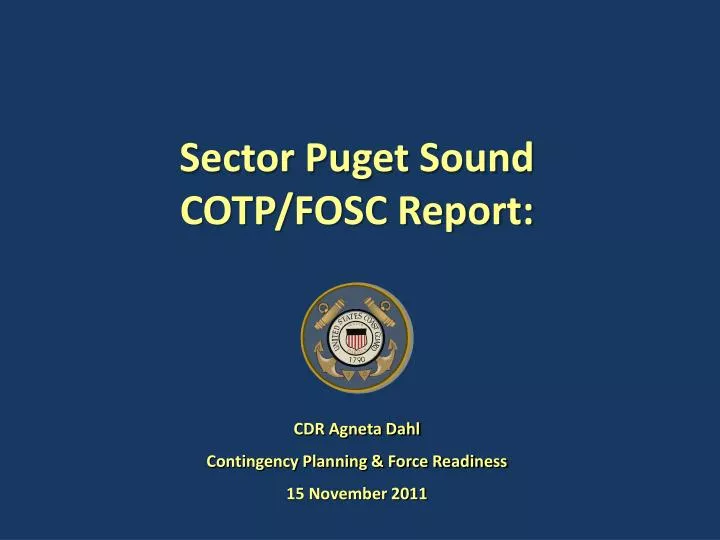 sector puget sound cotp fosc report