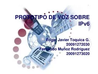 prototipo de voz sobre ipv6