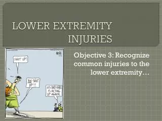 LOWER EXTREMITY INJURIES