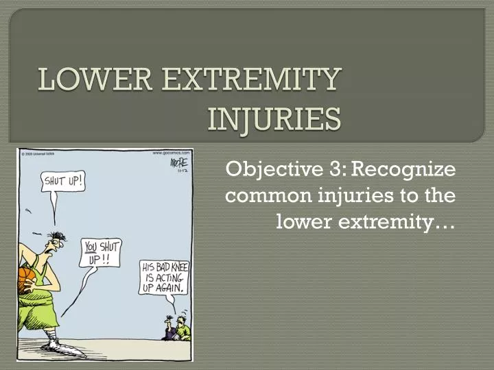 lower extremity injuries