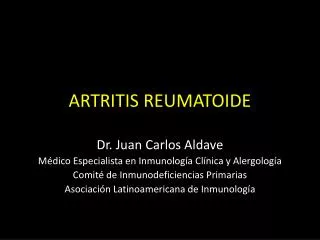 artritis reumatoide