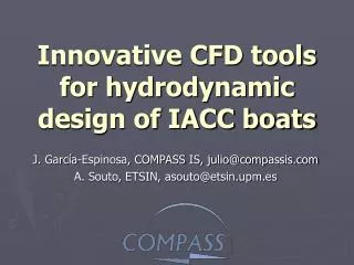Innovative CFD tools for hydrodynamic design of IACC boats