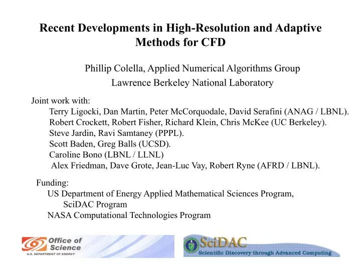 recent developments in high resolution and adaptive methods for cfd