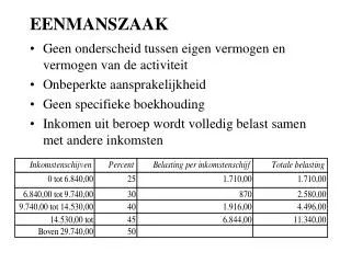 eenmanszaak