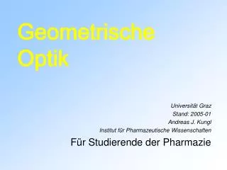 geometrische optik
