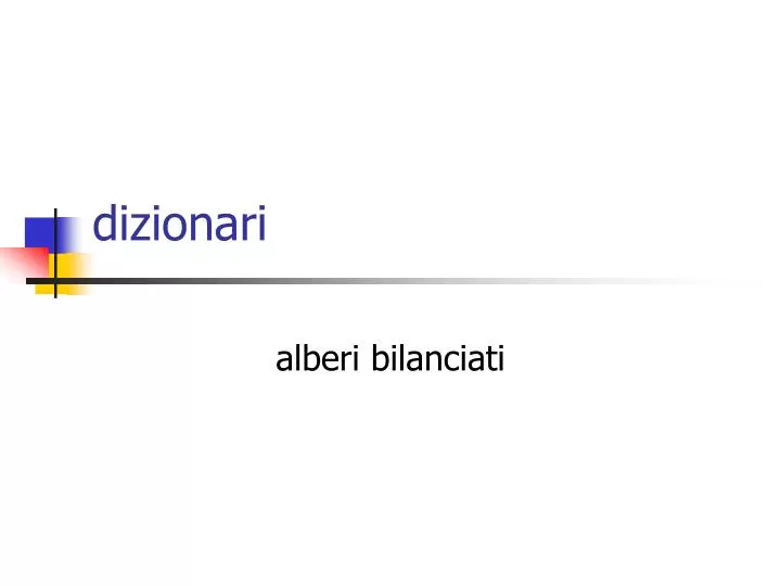 dizionari