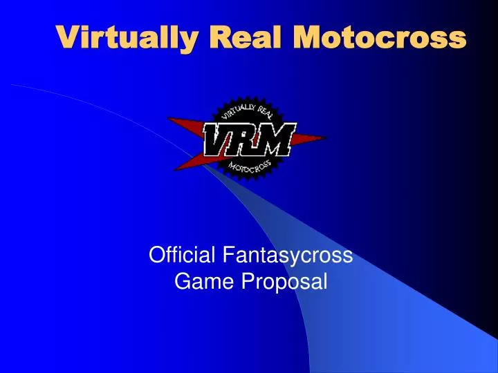 virtually real motocross