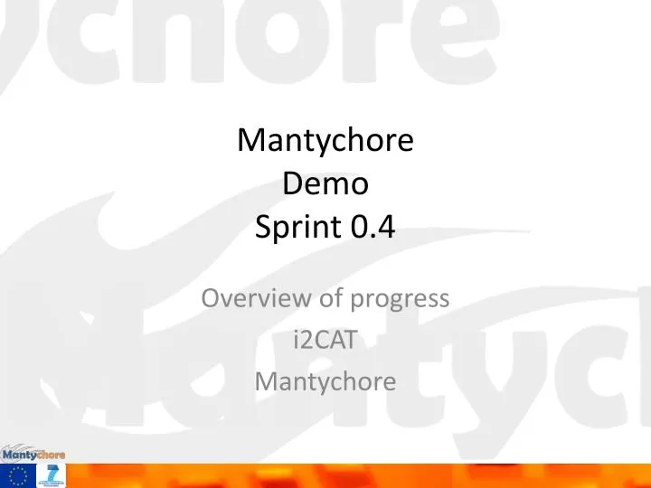 mantychore demo sprint 0 4