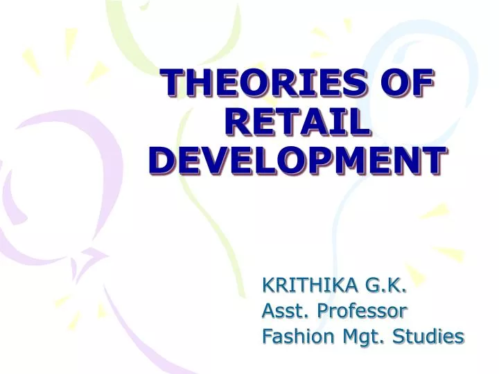 theories of retail development