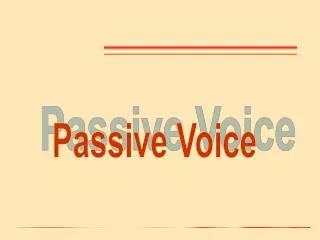 Passive Voice