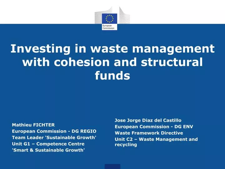 investing in waste management with cohesion and structural funds